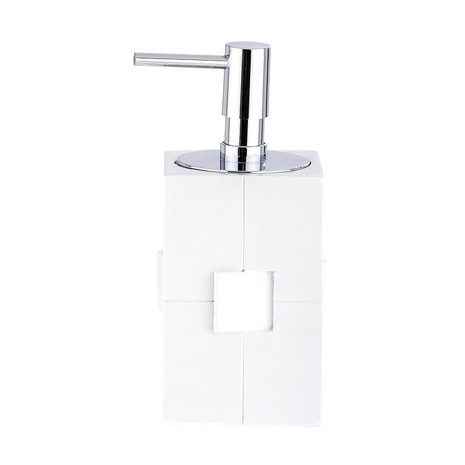 Wenko Houston Soap Dispenser - White - 21703100 Profile Large Image
