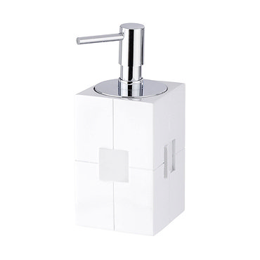 Wenko Houston Soap Dispenser - White - 21703100 Profile Large Image
