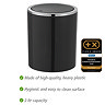 Wenko Inca 2 Litre Swing Cover Bin - Black
