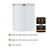 Wenko Inca 2 Litre Swing Cover Bin - White