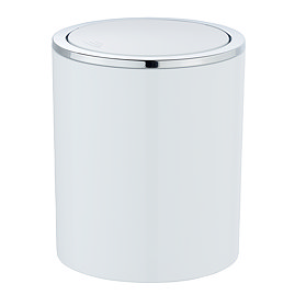 Wenko Inca 2 Litre Swing Cover Bin - White