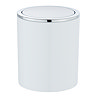 Wenko Inca 2 Litre Swing Cover Bin - White
