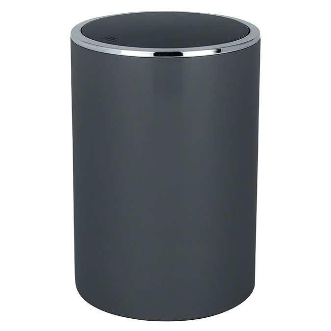 Wenko Inca 5 Litre Swing Cover Bin - Anthracite