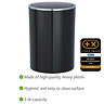 Wenko Inca 5 Litre Swing Cover Bin - Black