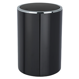Wenko Inca 5 Litre Swing Cover Bin - Black