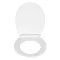 Wenko Kos Soft Close Toilet Seat - White Profile Large Image