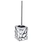 Wenko Lagos Ceramic Toilet Brush Set - Chrome Large Image