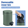 Wenko Leman 3L Pedal Bin - Matt Green