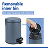 Wenko Leman 3L Pedal Bin - Slate Blue