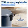 Wenko Leman 3L Pedal Bin - Slate Blue