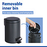 Wenko Leman 3 Litre Easy-Close Pedal Bin