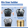Wenko Leman 3 Litre Pedal Bin - Matt Gold