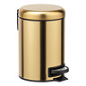 Wenko Leman 3 Litre Pedal Bin - Matt Gold