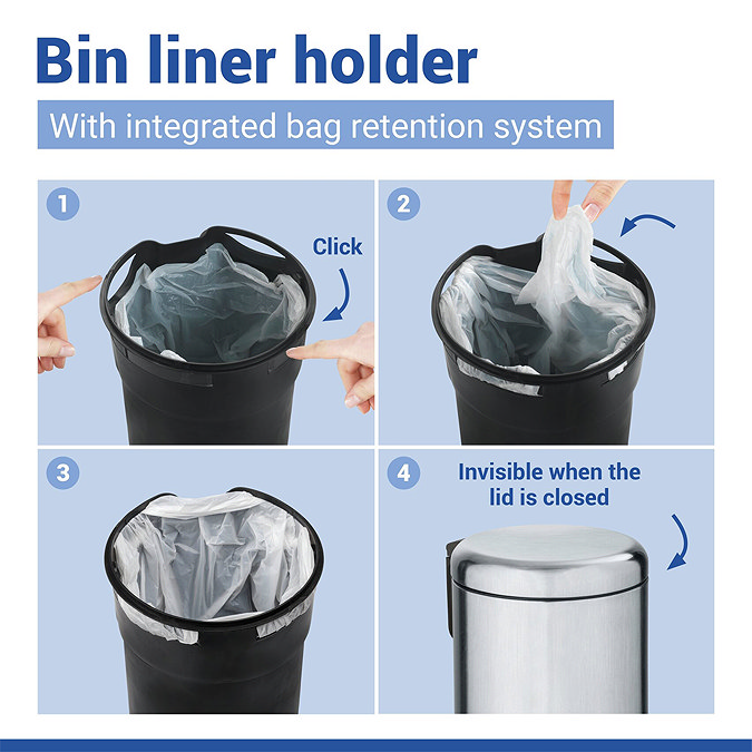 Wenko Leman 3 Litre Pedal Bin