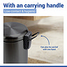 Wenko Leman 3 Litre Pedal Bin - Metallic Black