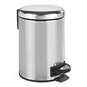 Wenko Leman 3 Litre Pedal Bin - Shiny Stainless Steel
