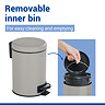 Wenko Leman 3 Litre Pedal Bin - Taupe