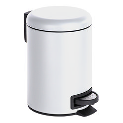 Wenko Leman 3 Litre Pedal Bin - White