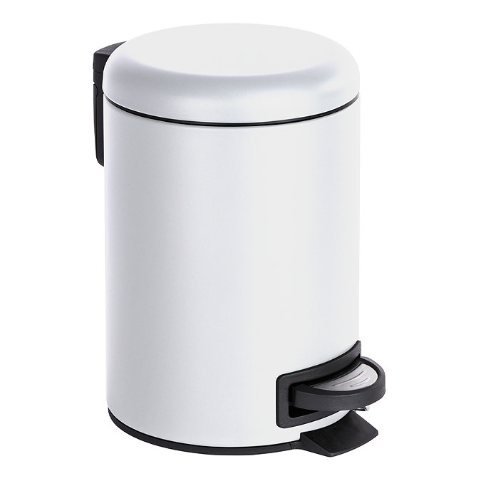 Wenko Leman 3 Litre Pedal Bin - White