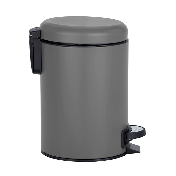 Wenko Leman 3L Pedal Bin - Grey