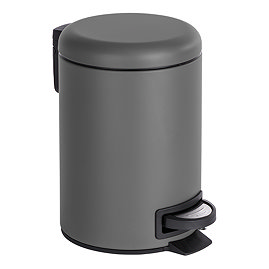 Wenko Leman 3L Pedal Bin - Grey