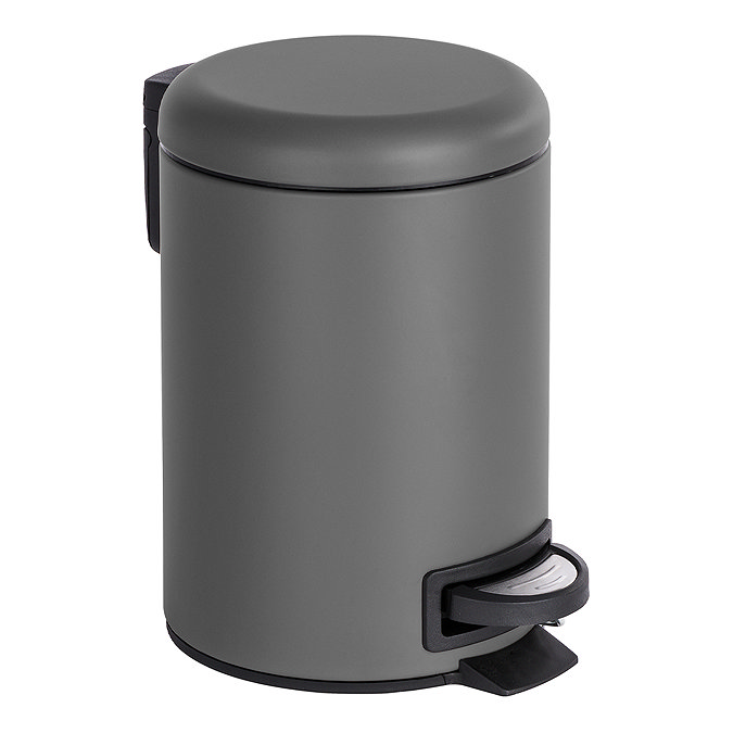 Wenko Leman 3L Pedal Bin - Grey