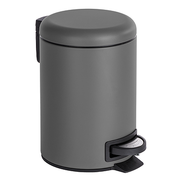 Wenko Leman 3L Pedal Bin - Grey