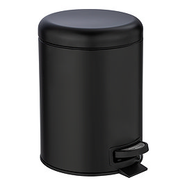 Wenko Leman 5 Litre Pedal Bin - Black
