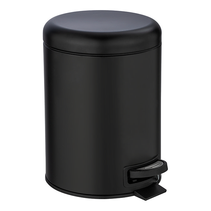 Wenko Leman 5 Litre Pedal Bin - Black