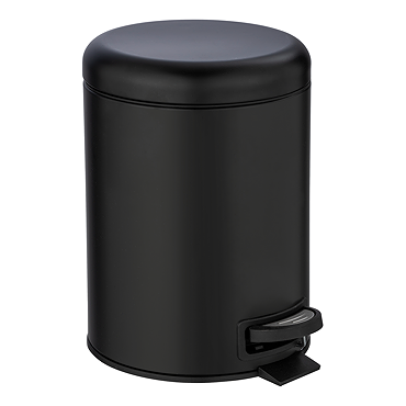 Wenko Leman 5 Litre Pedal Bin - Black