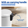 Wenko Leman 5 Litre Pedal Bin - White