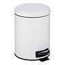 Wenko Leman 5 Litre Pedal Bin - White