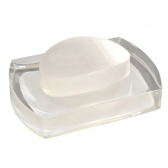 Wenko Lido Soap Dish - White - 20005100 Profile Large Image