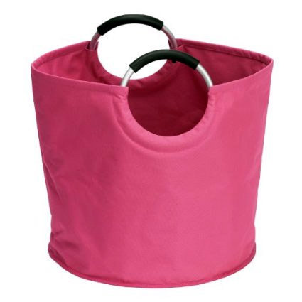 Wenko Lipstick Laundry Bin/Shopper - Pink - 2 Size Options Large Image