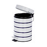Wenko Marine 3 Litre Cosmetic Pedal Bin - White - 21351100 Standard Large Image