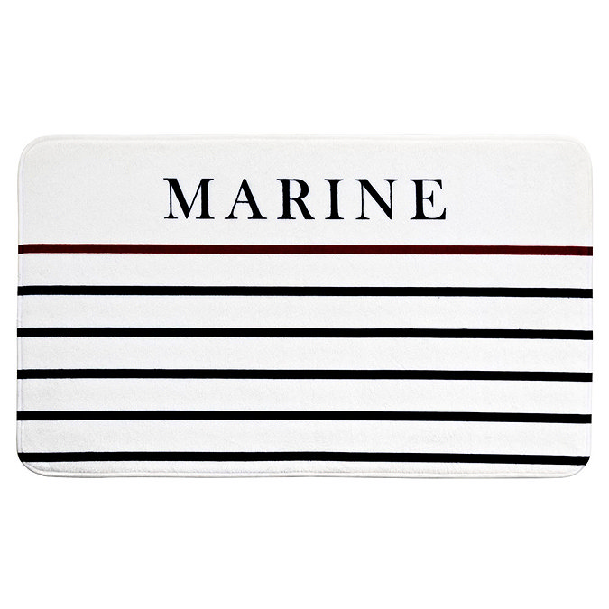 Wenko Marine Anti-Slip Bath Mat - White - 20953100 Large Image