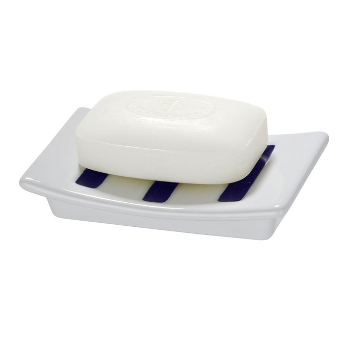 Wenko Marine Ceramic Soap Dish - White - 21052100 Profile Large Image