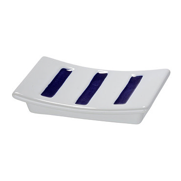 Wenko Marine Ceramic Soap Dish - White - 21052100 Profile Large Image