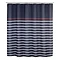 Wenko Marine Polyester Shower Curtain - W1800 x H2000 - Blue - 20965100 Large Image