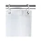 Wenko Marine Polyester Shower Curtain - W1800 x H2000 - White - 20964100 Feature Large Image