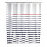 Wenko Marine Polyester Shower Curtain - W1800 x H2000 - White - 20964100 Large Image