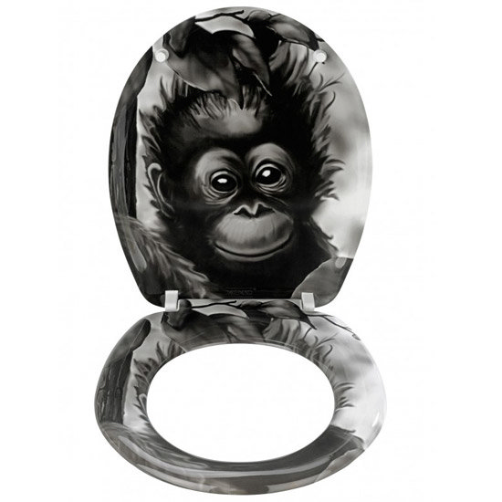 Wenko Monkey Duroplast Toilet Seat - 18796100 Profile Large Image