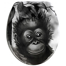 Wenko Monkey Duroplast Toilet Seat - 18796100 Large Image