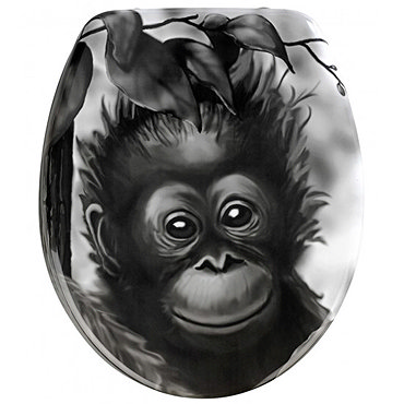 Wenko Monkey Duroplast Toilet Seat - 18796100 Profile Large Image