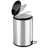 Wenko Monza 3 Litre Pedal Bin - Stainless Steel