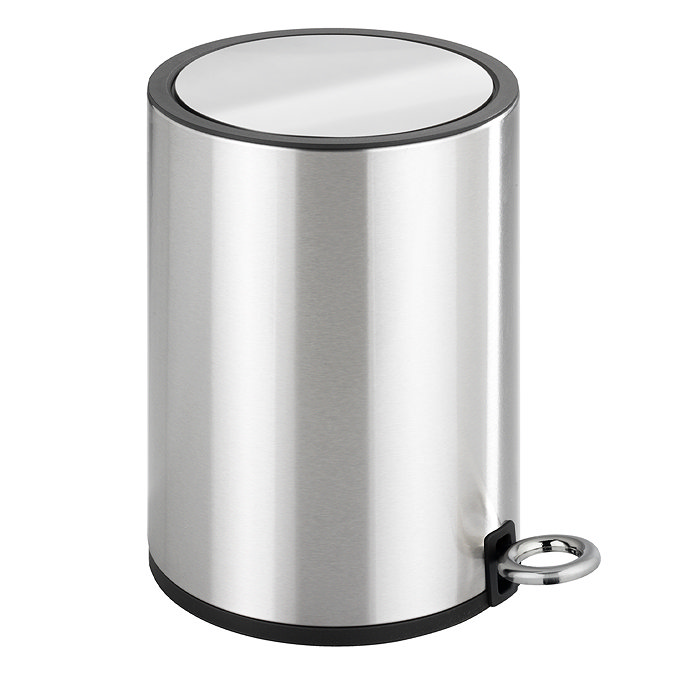 Wenko Monza 3 Litre Pedal Bin - Stainless Steel
