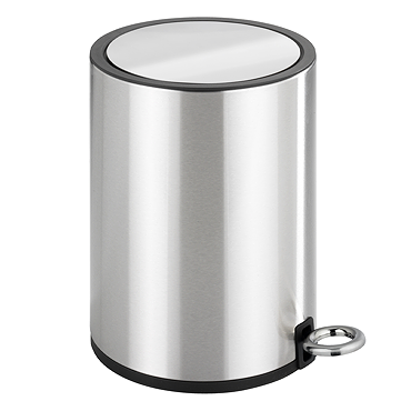 Wenko Monza 3 Litre Pedal Bin - Stainless Steel
