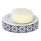 Wenko Murcia Blue Ceramic Soap Dish - 23202100 Large Image