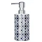 Wenko Murcia Blue Ceramic Soap Dispenser - 23201100 Large Image