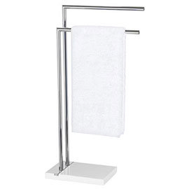 Wenko - Noble Towel Stand - White - 20487100 Medium Image